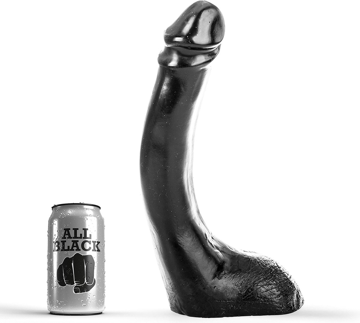 Goedkoopste All Black - 32 cm -Dildo