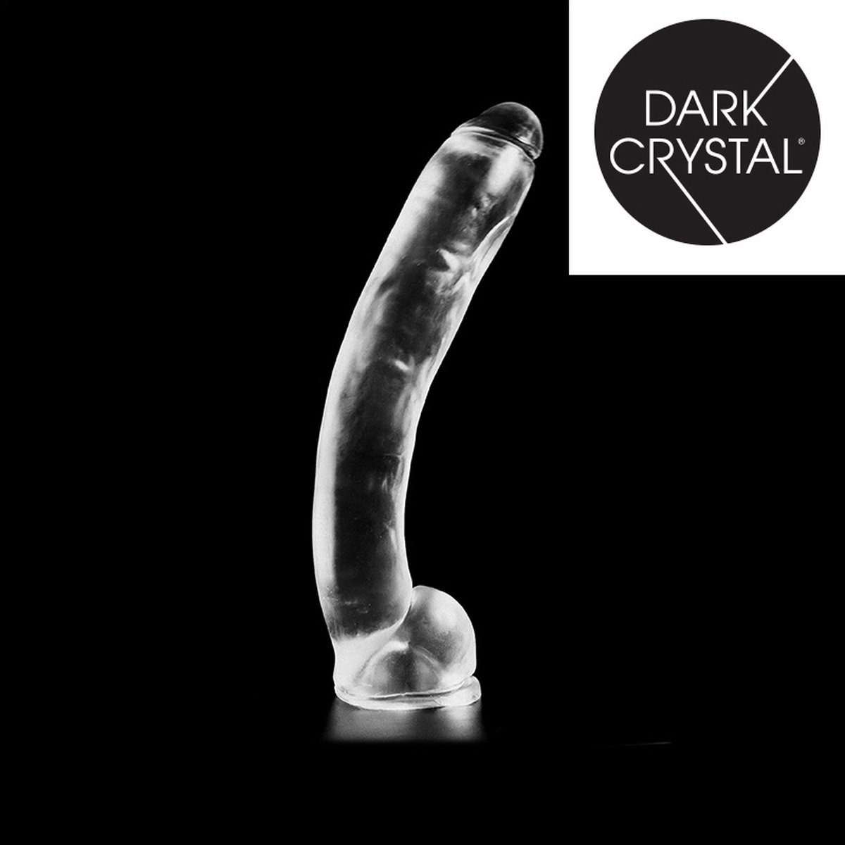 Goedkoopste Dark Crystal Anaal Dildo 37,5 x 6 cm - transparant