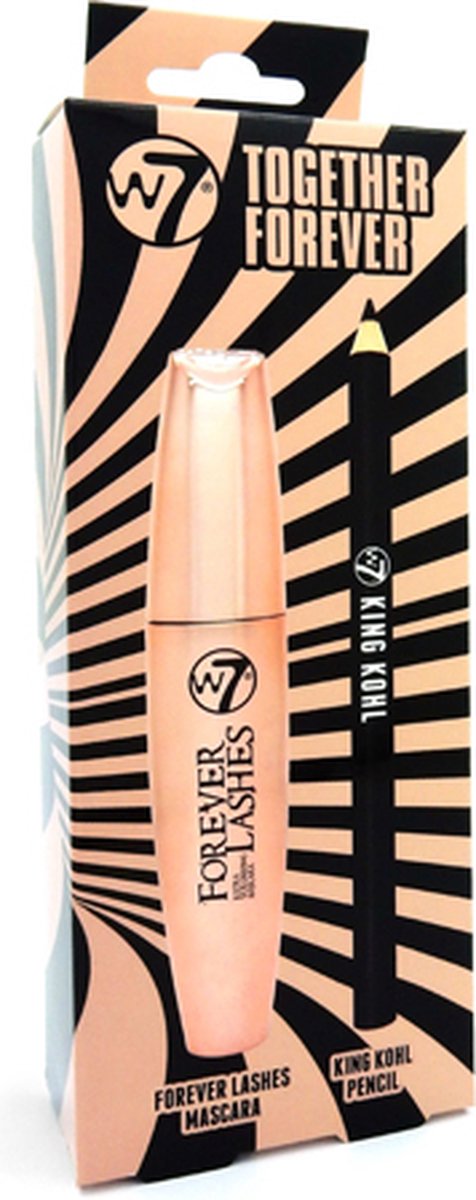 Goedkoopste W7 together forever lashes mascara en oogpotlood kohl pencil giftset