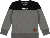 SKURK Sieb Baby Jongens Grijs Zwarte Sweater - Maat 80