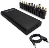 Sunslice | Externe Batterij voor Laptop EN Telefoon. Powerbank 26800mAh USB-C 100W. Ideaal voor Dell, HP, Lenovo en meer. Kabel met adapterset inbegrepen