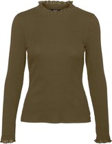 Vero Moda VMISLA LS HIGH NECK TOP JRS Dames T-Shirt  - Maat M