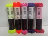 Neon Veters - 120 cm - Platte veter - sneakers - Gymschoenen - Voordeelverpakking 5 paar - Van elke kleur 1 paar