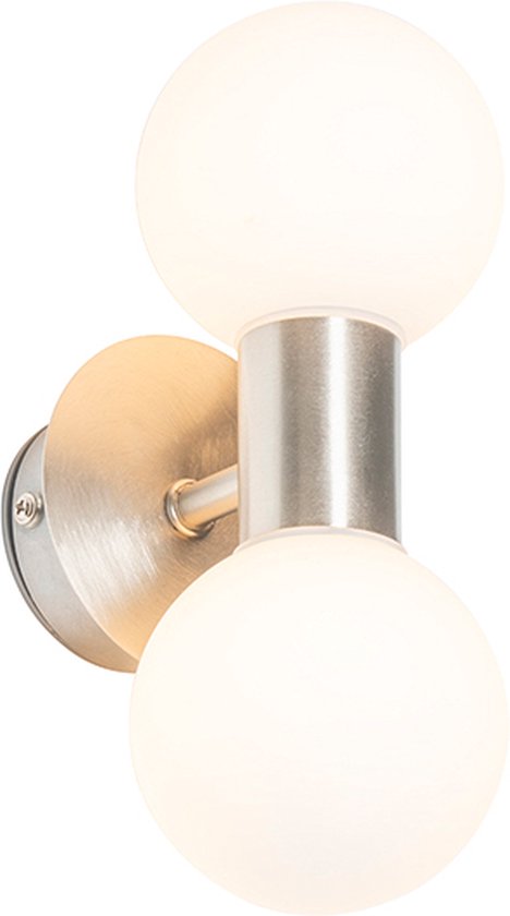 QAZQA cederic - Moderne Wandlamp voor binnen voor badkamer - lichts - D