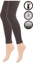 Dames Thermo Legging - Bruin - Maat S/M