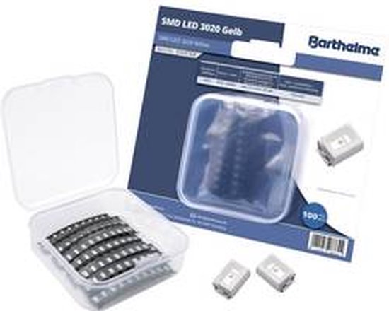 Barthelme SMD-LED-set 3020 Geel 150 mcd 120 ° 20 mA 2 V Bulk