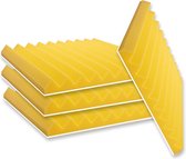 Wedge 50x50cm Geel