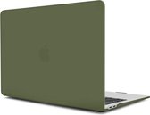 Laptophoes - Geschikt voor MacBook Pro 13 inch Hoes Case - A1706, A1708 (2017) - Creamy Groen