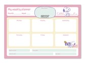 Grupo Erik Weekplanner Snoopy 29,7 X 21 Cm A4 Roze 54 Vellen