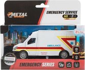 Toi-toys Ambulance Emergency Series 16 X 7 Cm Die-cast Wit