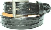 Sendra Riem Chihuahua Zwart Dames Heren Riem Handegemaakt Perfecte Krokodil Imitatie Verwisselbare Gesp Cowboy Western Ibiza Bohemian 4cm Brede Unisex Jeans Broekriem Echt Leer Maa