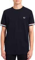 Fred Perry T-shirt - Mannen - navy - rood - wit