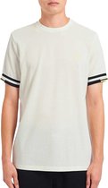 Fred Perry T-shirt - Mannen - wit - zwart