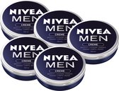 Bol.com NIVEA MEN Bodycrème - Gezicht Lichaam en Handen - 5 x 150 ml - Voordeelverpakking aanbieding