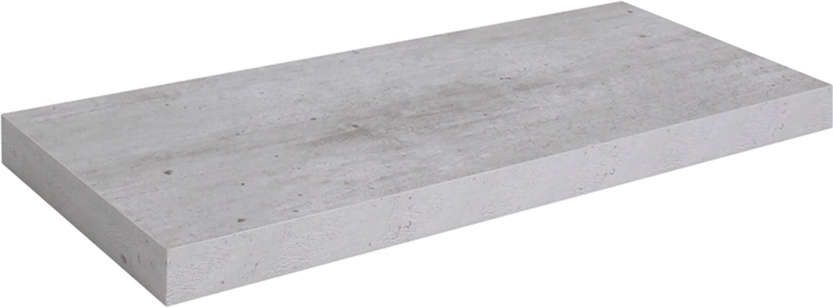 Zwevende wandplank - wandtablet 60x23.5x3.8cm betonkleur