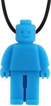 Bijtketting-Kauwketting-Lego Poppetje- Lego Mannetje- Blauw