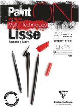 Clairfontaine - Paint on - Lisse A2 -  250 grams