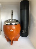 EquisMate Classic Yerba Mate Cimarron Cup - Thermofles - Bombilla