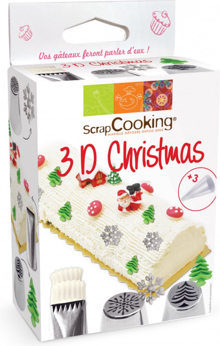 Scrapcooking Spuitmondjes Kerst 3D
