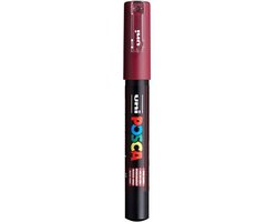 Krijtstift – Fineliner – Universele Marker – 60 Wijnrood Bordeaux – Uni Posca Marker – PC-1M – 0,7mm – 1 stuk