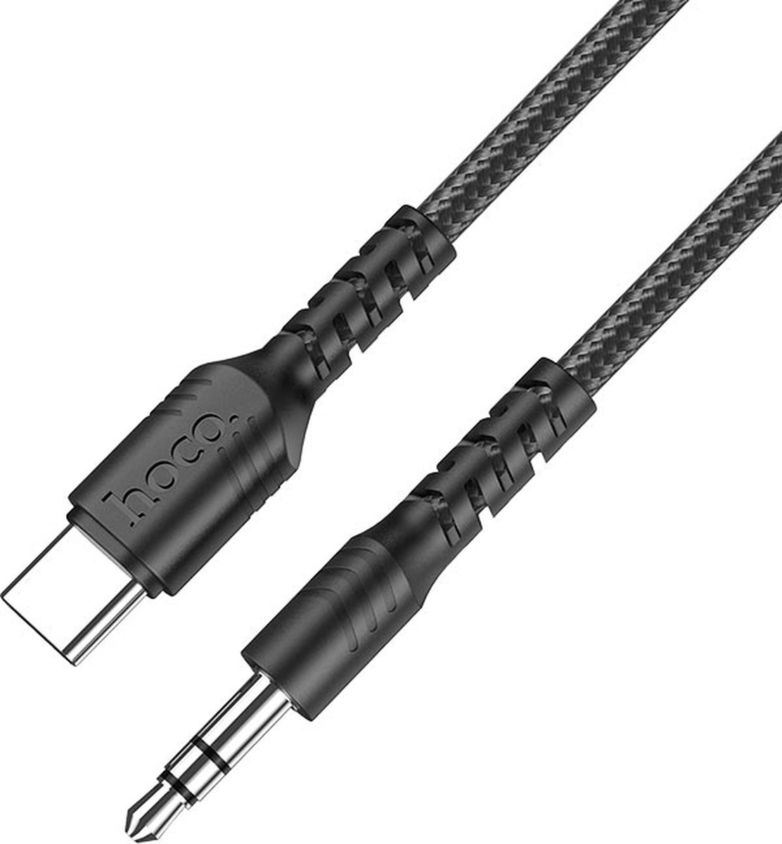 Hoco - USB C Audio Kabel 3.5mm Aux Audio Jack 1 Meter - Geschikt voor in de Auto - Zwart