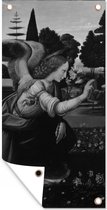 Schuttingposter The Annunciation by Leonardo - Leonardo da Vinci - 100x200 cm - Tuindoek