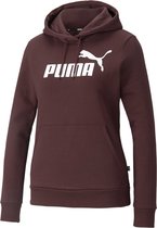 Puma Essentials Trui - Vrouwen - bordeaux rood - wit