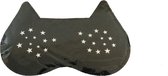 Wynie - Slaapmasker - Poes - Sterretjes - Zwart - Fluweel/Velvet/Velours- 1 stuks in blisterverpakking