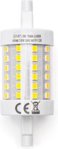 LED Lamp - Igna Trunka - R7S Fitting - 8W - Helder/Koud Wit 6500K - Glas
