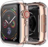 Apple Watch Siliconen Case - Transparant - 44mm - 360 bescherming