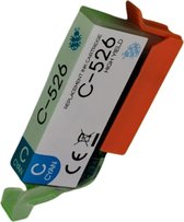 Inktplace Huismerk CLI-526XL Inkt cartridge Cyan / Blauw geschikt voor Canon