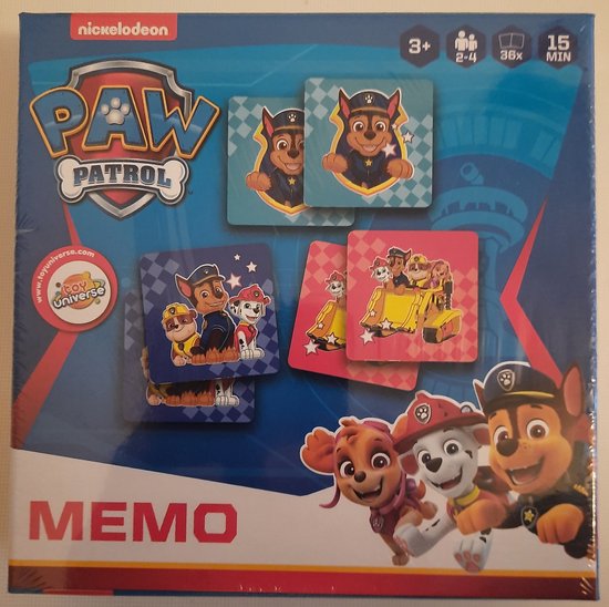 Afbeelding van het spel Nickelodeon Memoryspel Paw Patrol Junior 36-delig