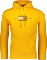 Tommy Hilfiger Sweater Geel Geel Aansluitend - Maat L - Heren - Herfst/Winter Collectie - Katoen;Elastaan