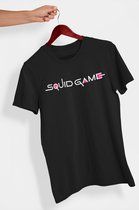 Squid Game | Heren T-shirt | Wit | Netflix | Serie | Survival Game | Drama Maat L