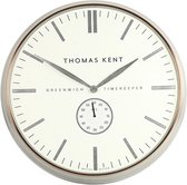 Thomas Kent - Klok Timekeeper zilver - koper Ø76CM