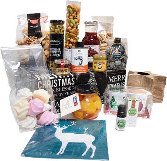Kerstpakket traditioneel cadeaupakket Kerst feestdagen vol lekkernijen