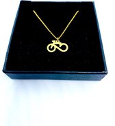 Verguld fietssieraad | Fietsketting | Fietsen | Fietsaccessoires | Fietssieraad | Sportief cadeau