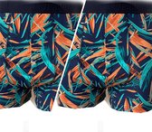 Embrator 2-stuks mannen Boxershorts overall print maat 3XL