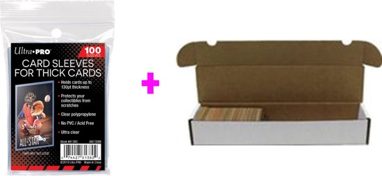 Afbeelding van het spel Ultra Pro Soft Card Sleeves + Cardbox 1000 Combi Pack | 100st.|Sleeves Kaarten | Pokemon