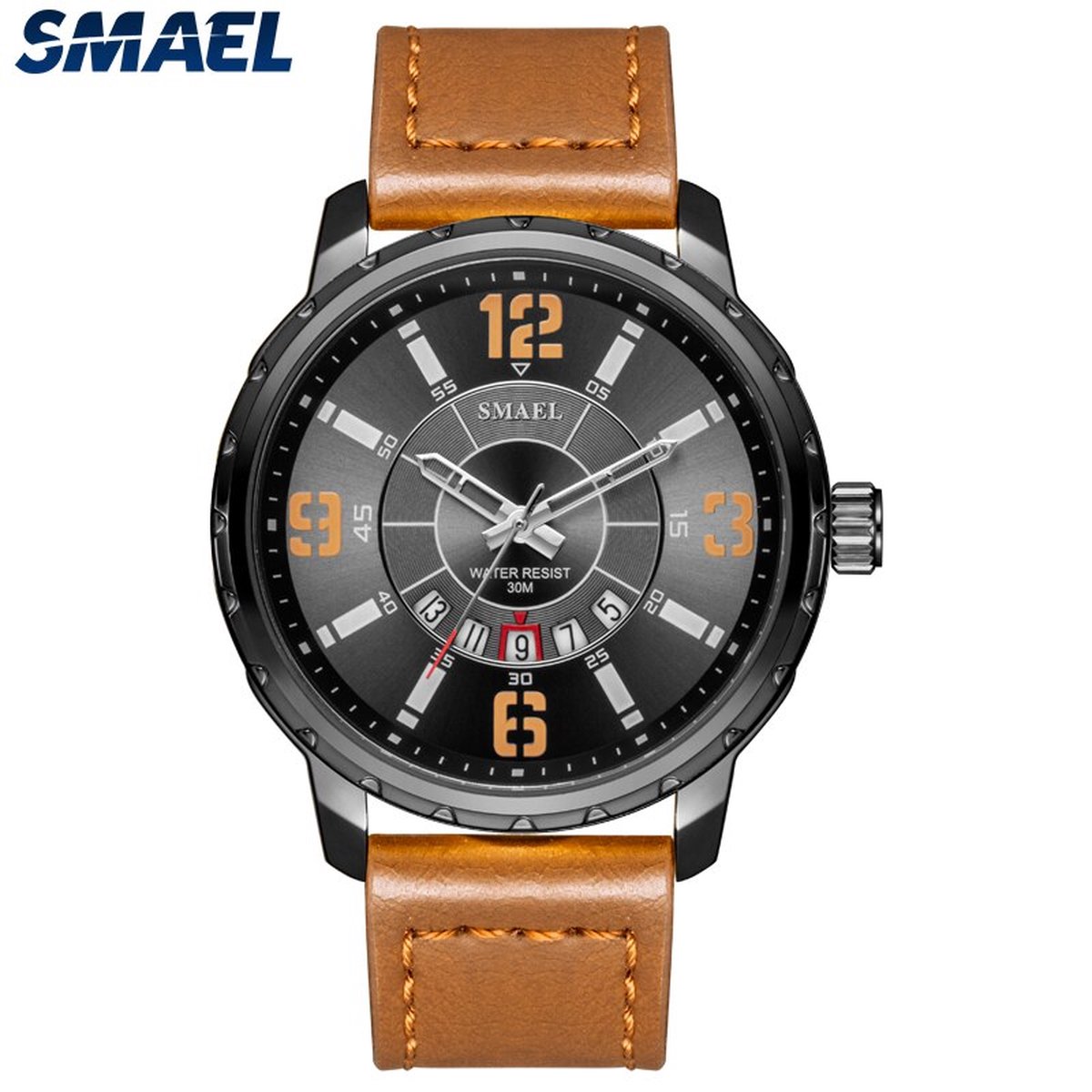 Sportief Casual Shockbestendig horloge | SMAEL 9103A44 | Waterdicht | Stopwatch | Analoog | Shock bestendig | Leger | Timer | Master | Luxueus maar toch niet duur!