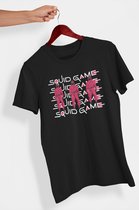 Squid Game | Heren T-shirt | Wit | Netflix | Serie | Survival Game | Drama | Maat XXL