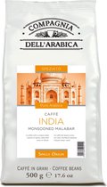 Compagnia dell'Arabica - Italiaanse koffie-India 2x500 gram Monsooned Malabar 'Single Origin' koffiebonen