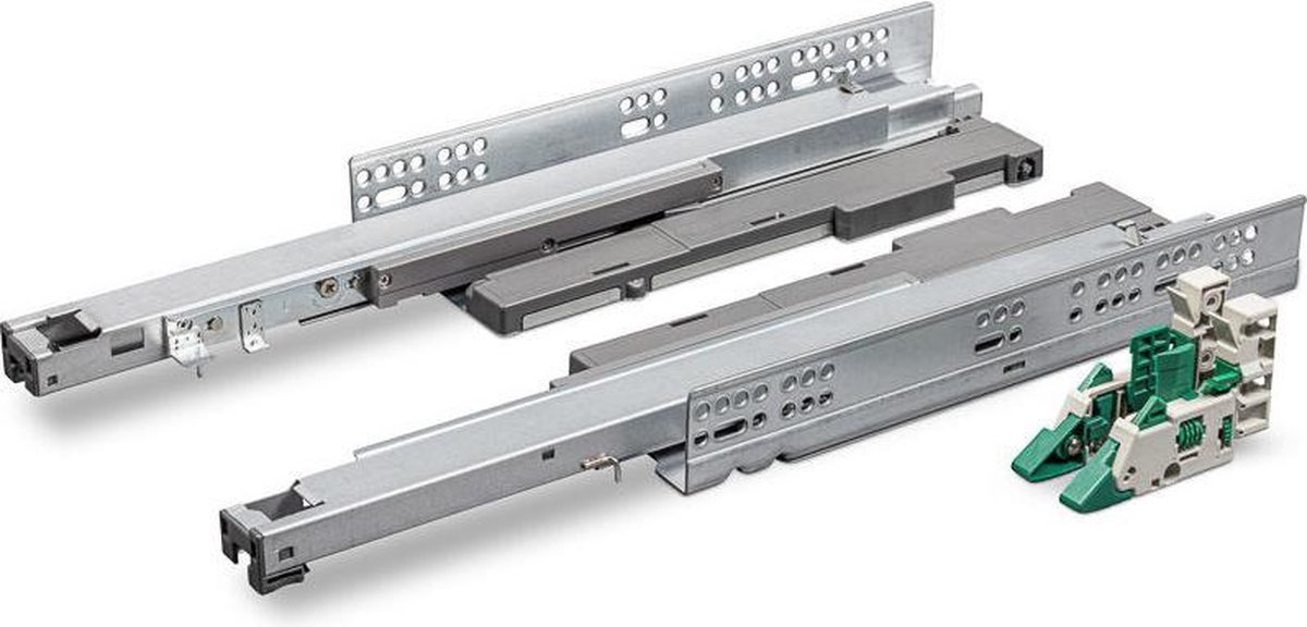 Softclose + Push to Open Deluxe Ladegeleiders 450mm