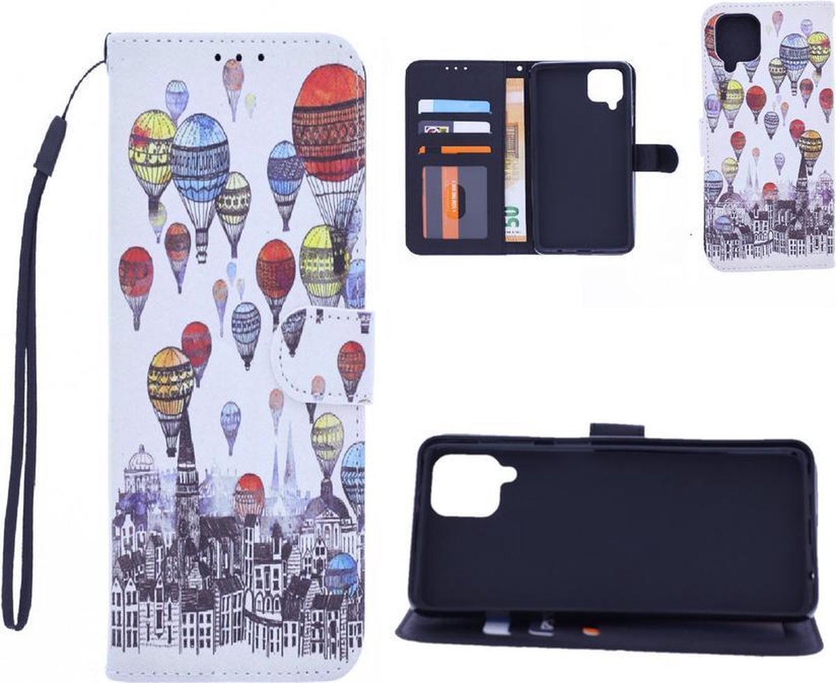 Bookcase Geschikt voor: Samsung Galaxy A22 4G hoesje met print - Air Balloon