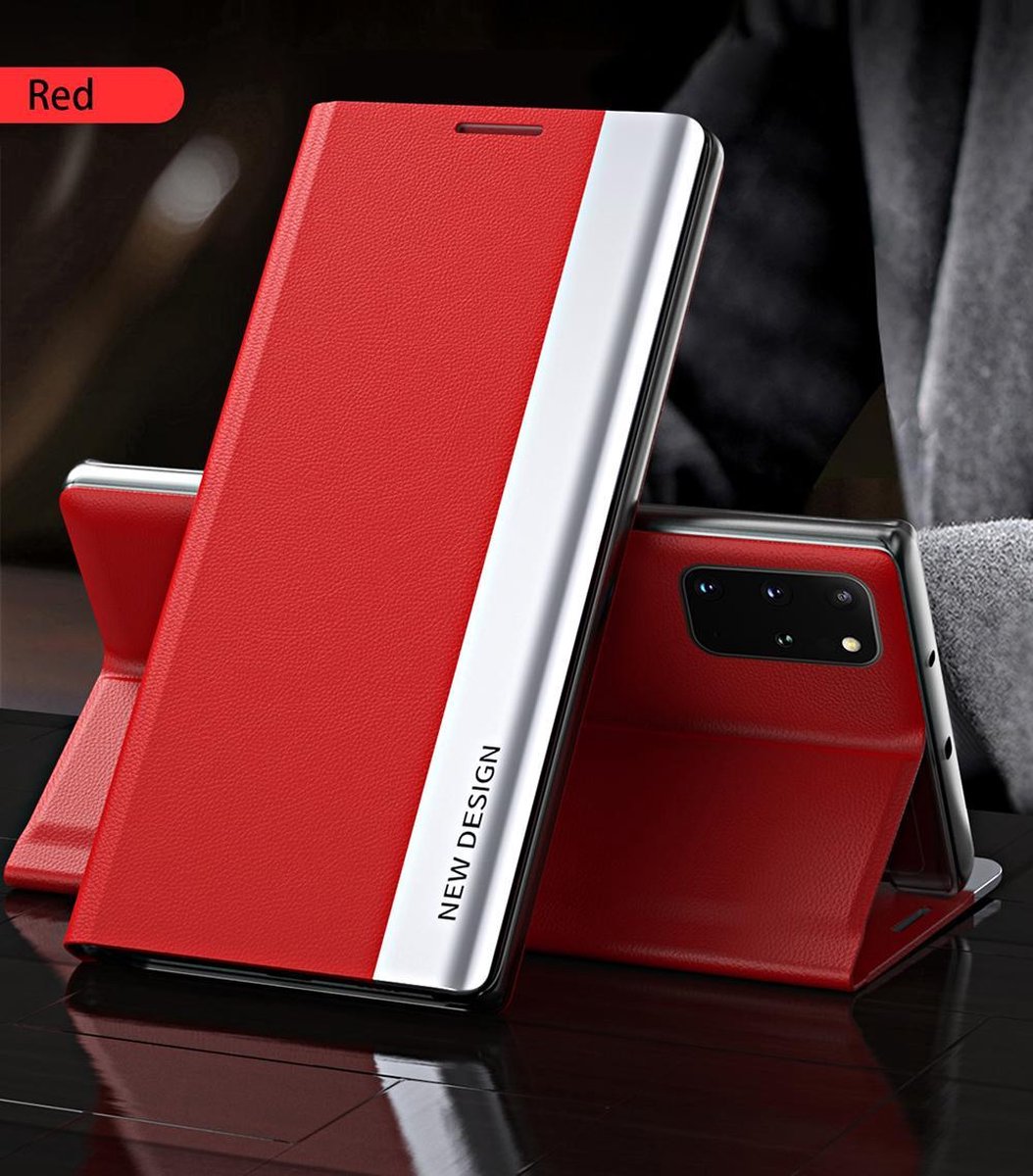 Luxe Platingrand Flip Case met Magneetsluiting voor Samsung Galaxy A71 (4G/5G) - Rood