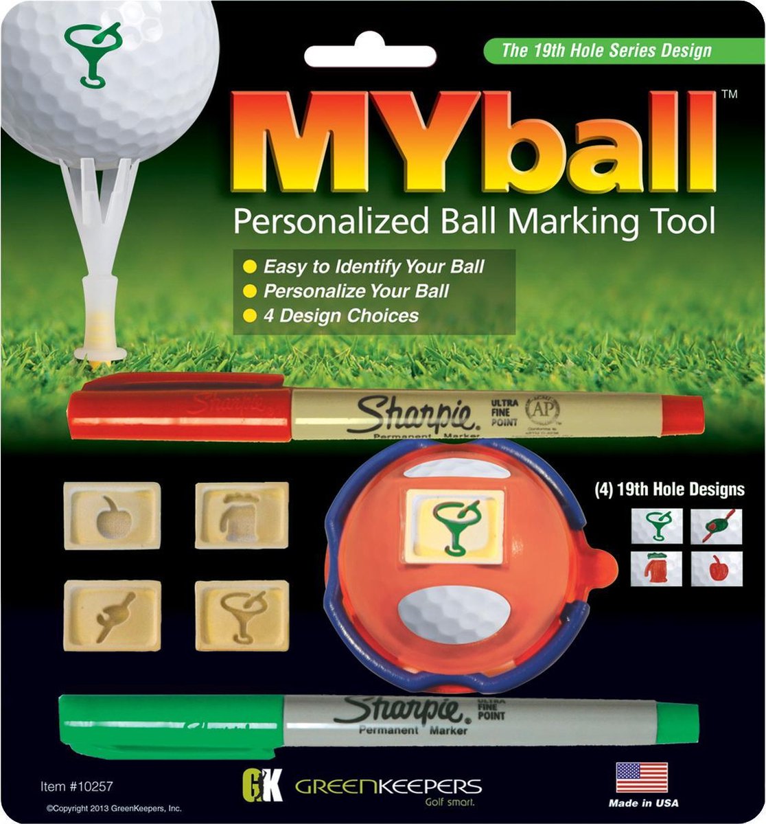 MYBall Marking Tool - Versie 19th Hole - Golfbal marker