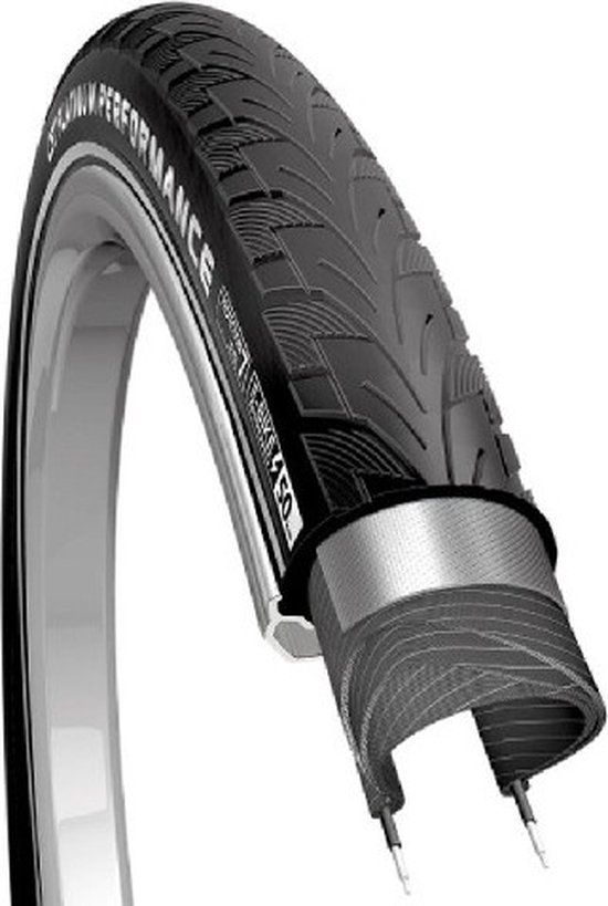 Buitenband CST Platinum Protector 28 x 1.40 / 37-622 mm - zwart met reflectie van Merkloos — afbeelding 5