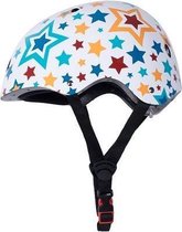 Kiddimoto - Stars - Medium - Geschikt voor 4-10jarige of hoofdomtrek van 53 tot 58 cm - Skatehelm - Fietshelm - Kinderhelm - Mooie helm