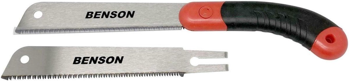 Benson Japanse trekzaag - Fijn en grof zaagblad - 34.5 cm - sK5 staal - Comfortabele handgreep