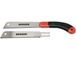 Benson Japanse trekzaag - Fijn en grof zaagblad - 34.5 cm - sK5 staal - Comfortabele handgreep